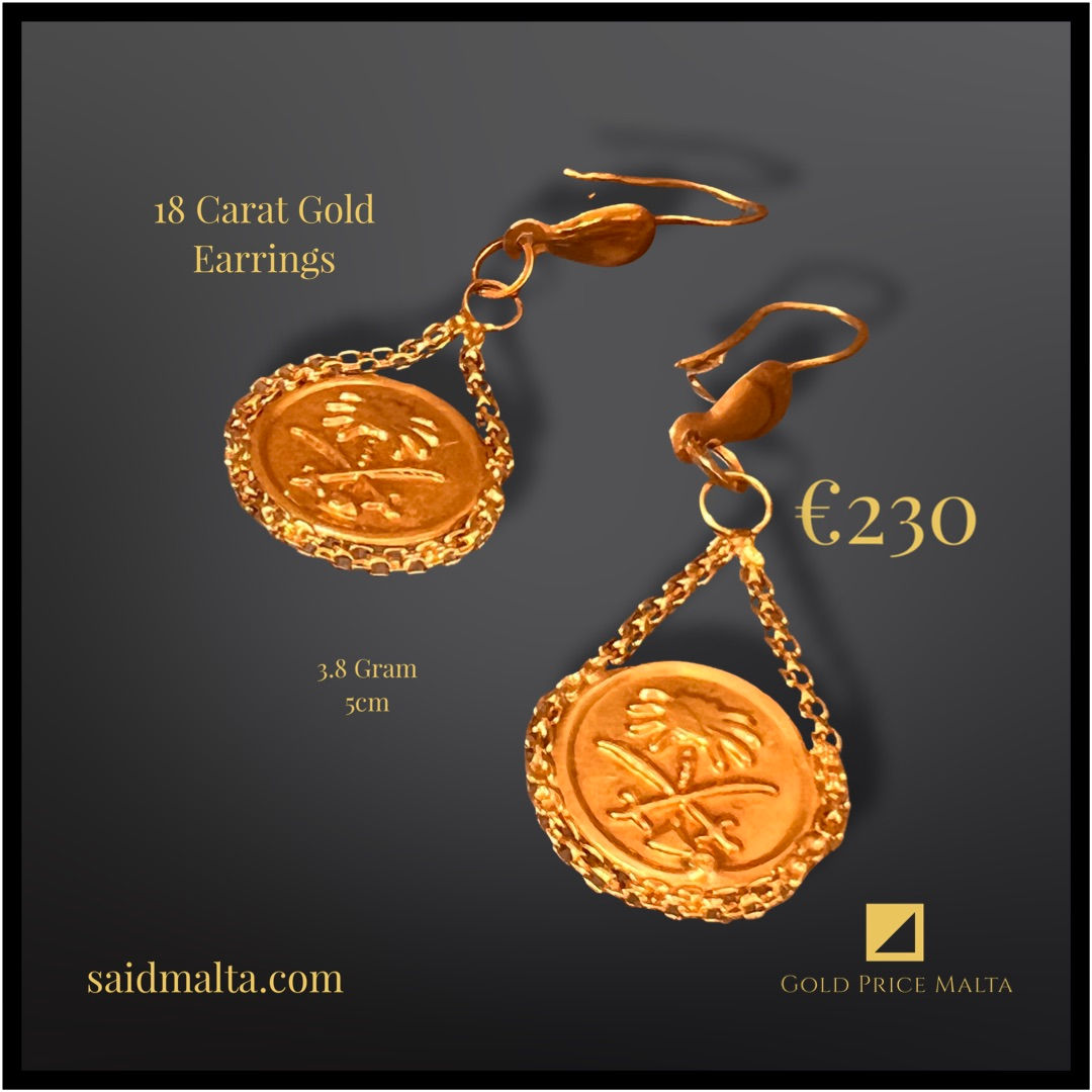 18 Carat Gold Earrings