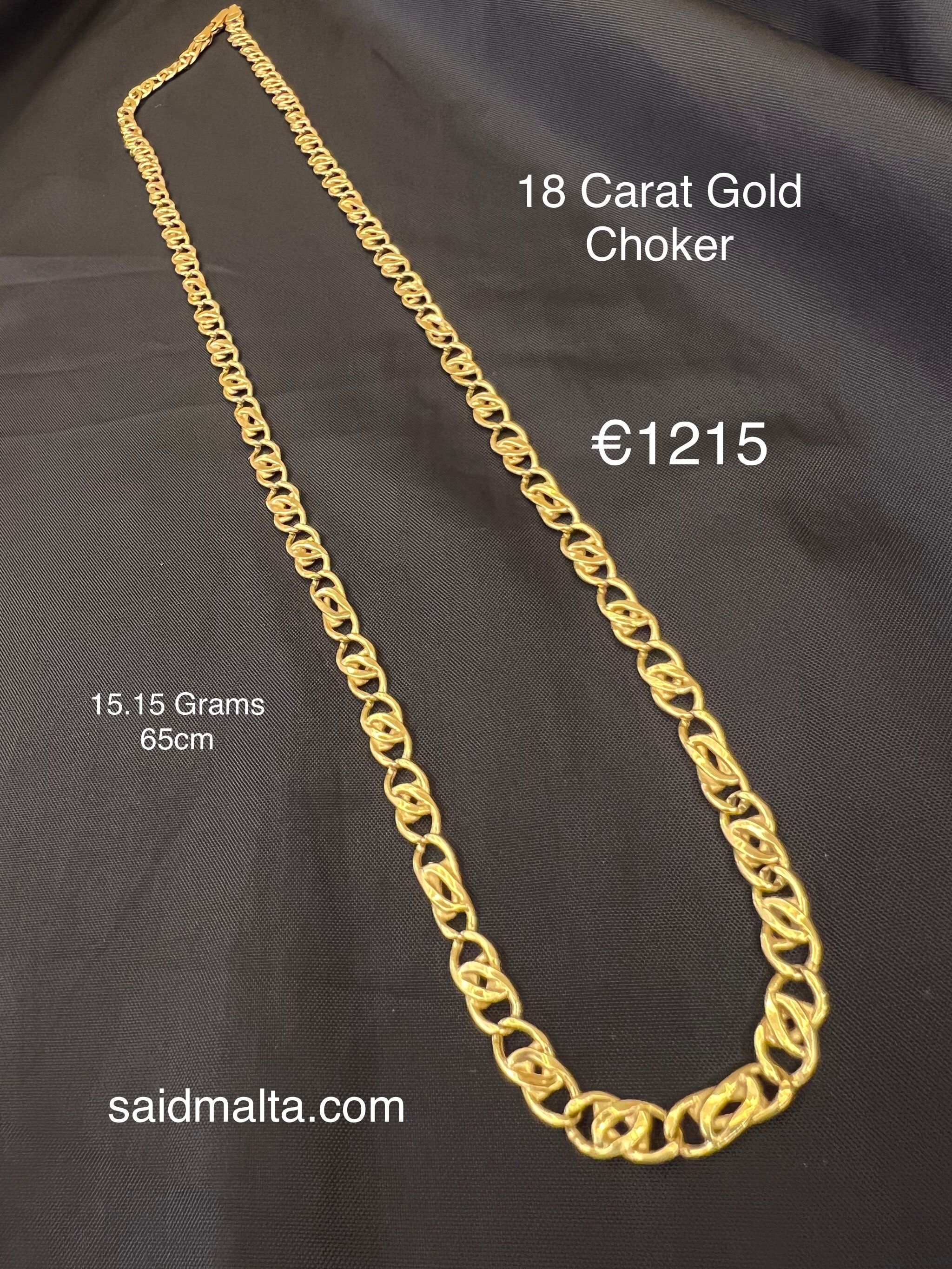 18 Carat Gold Choker