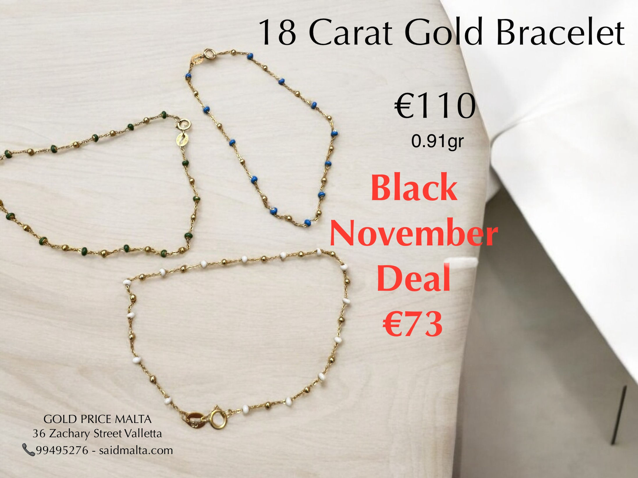 18 Carat Gold Bracelet