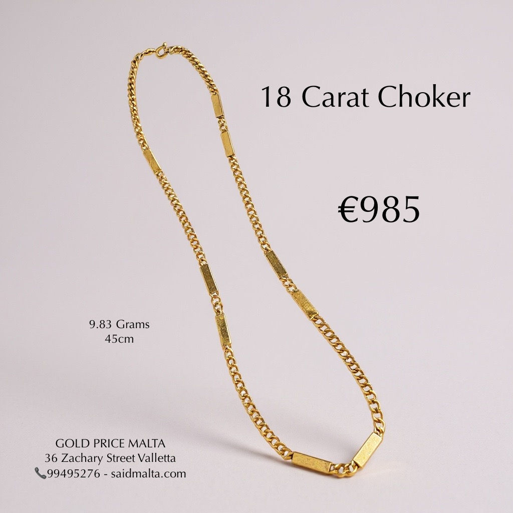 18 Carat Gold Choker