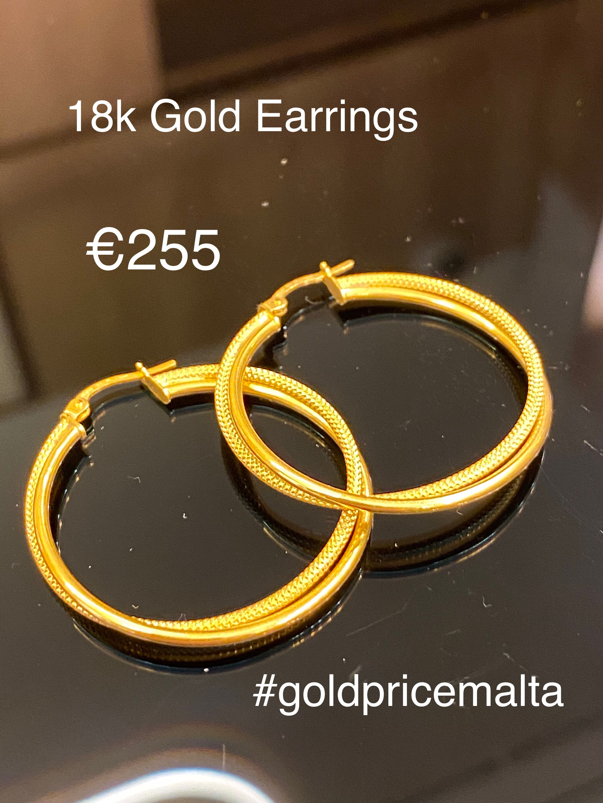 18 Carat Gold Earrings