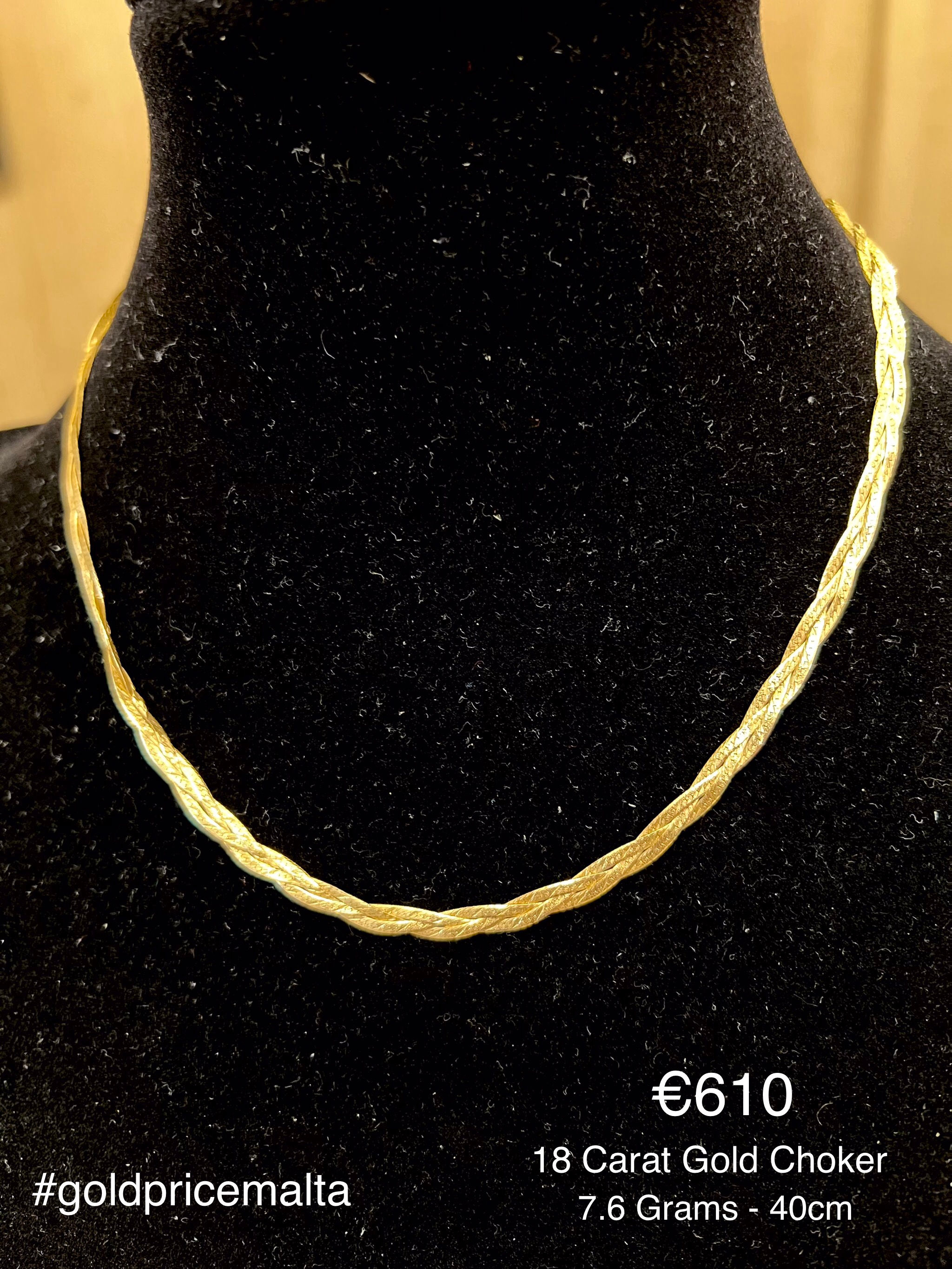 18 Carat Gold Choker