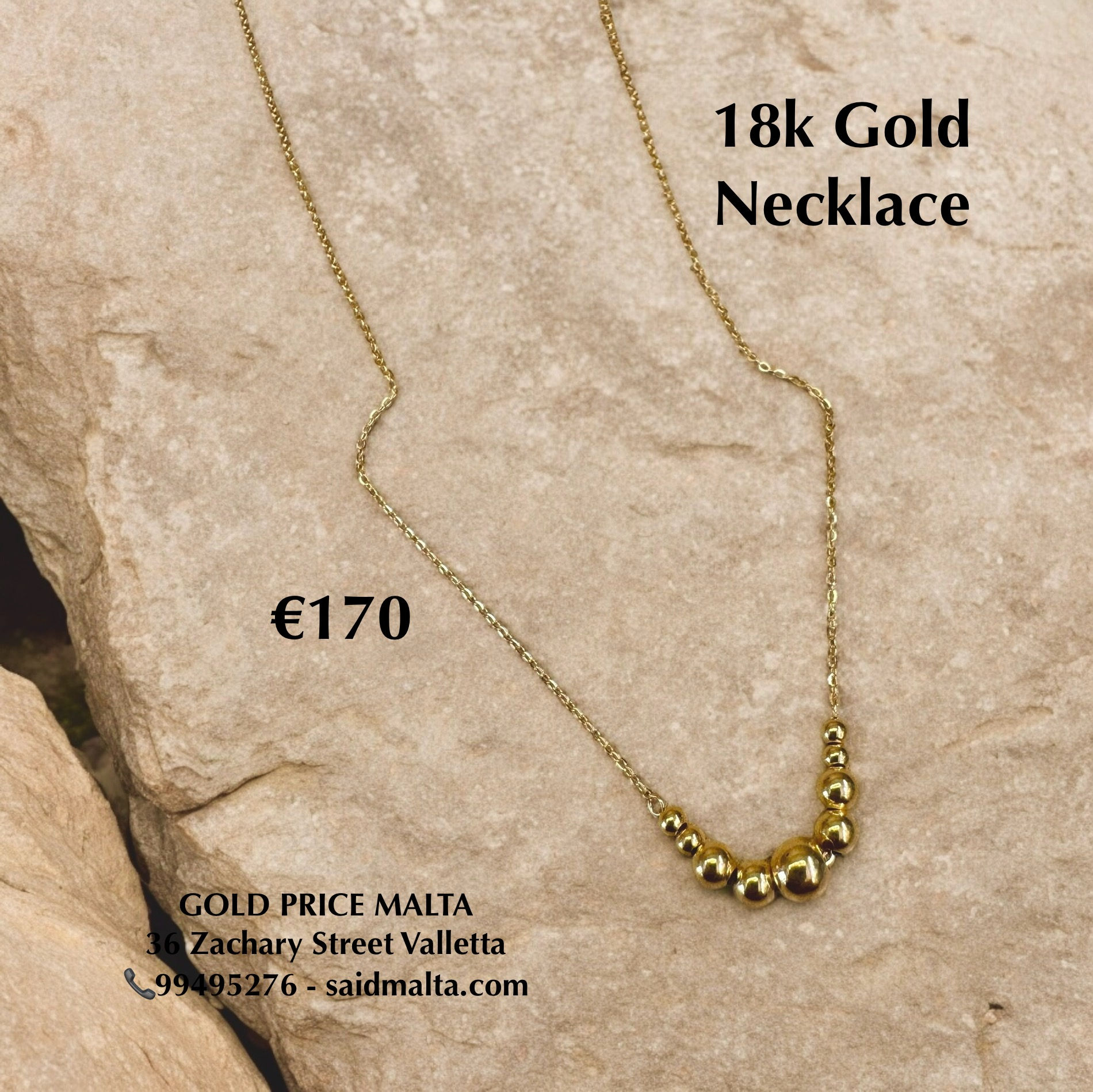 18 Carat Gold Necklace