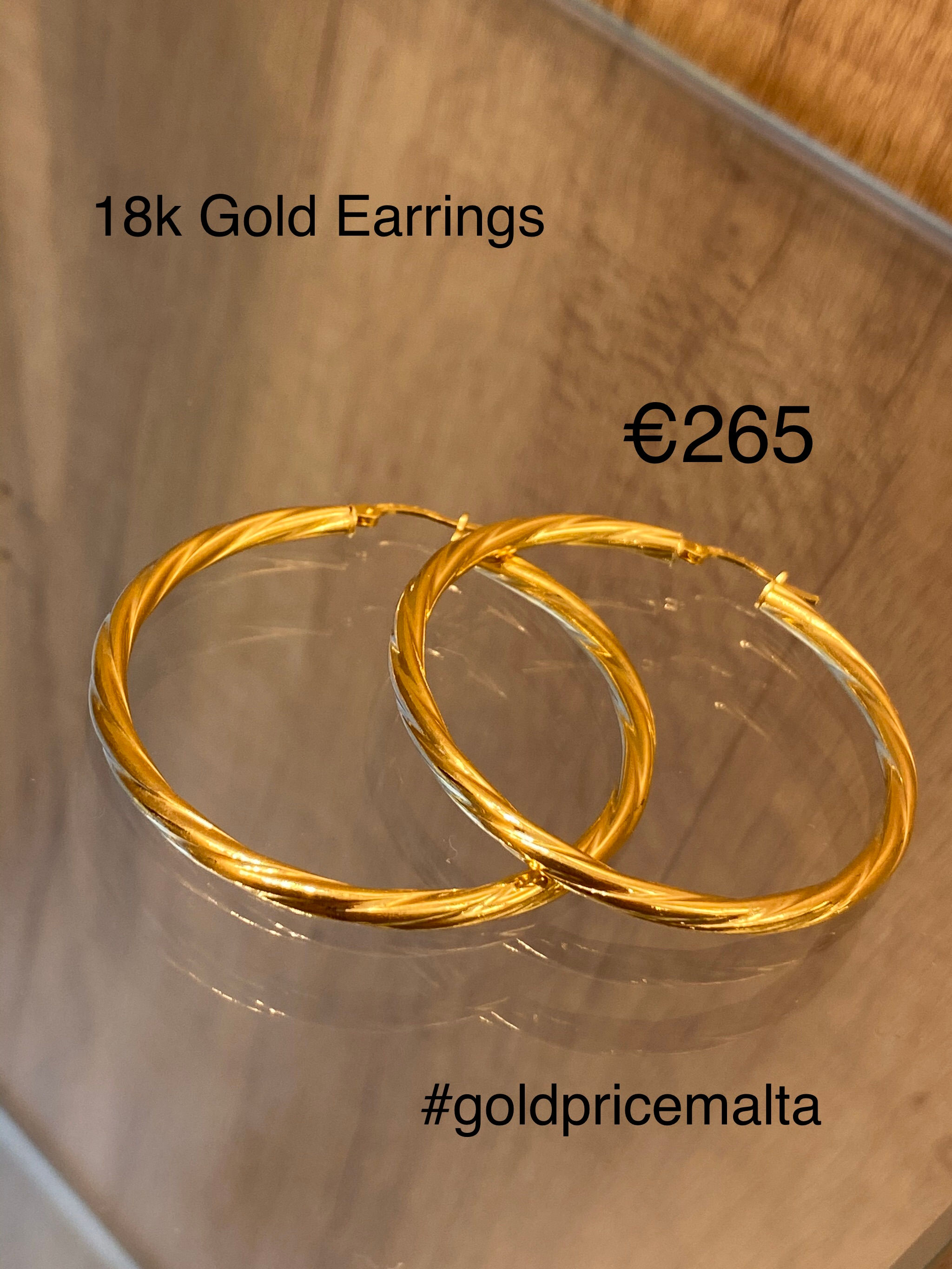 18 Carat Gold Earrings