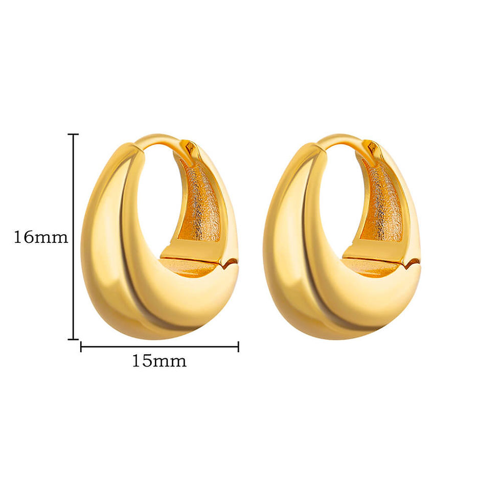 Thumbnail: Chunky Stainless Steel Hoop 