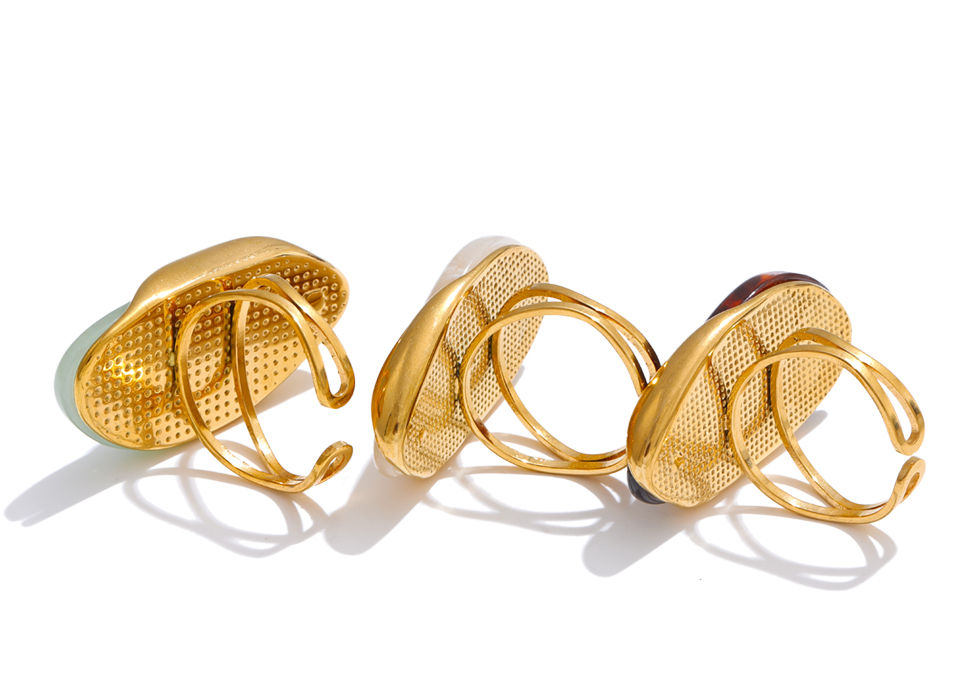 Thumbnail: Natural Stone Ring Adjustable
