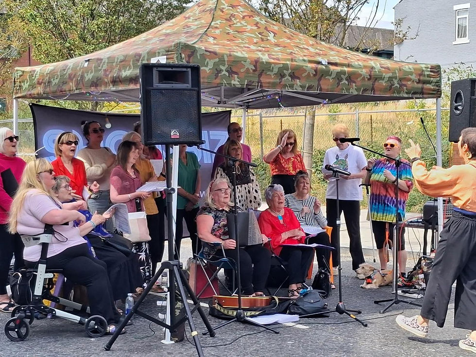 WHIST Choir performing at the Mela in South Sheilds