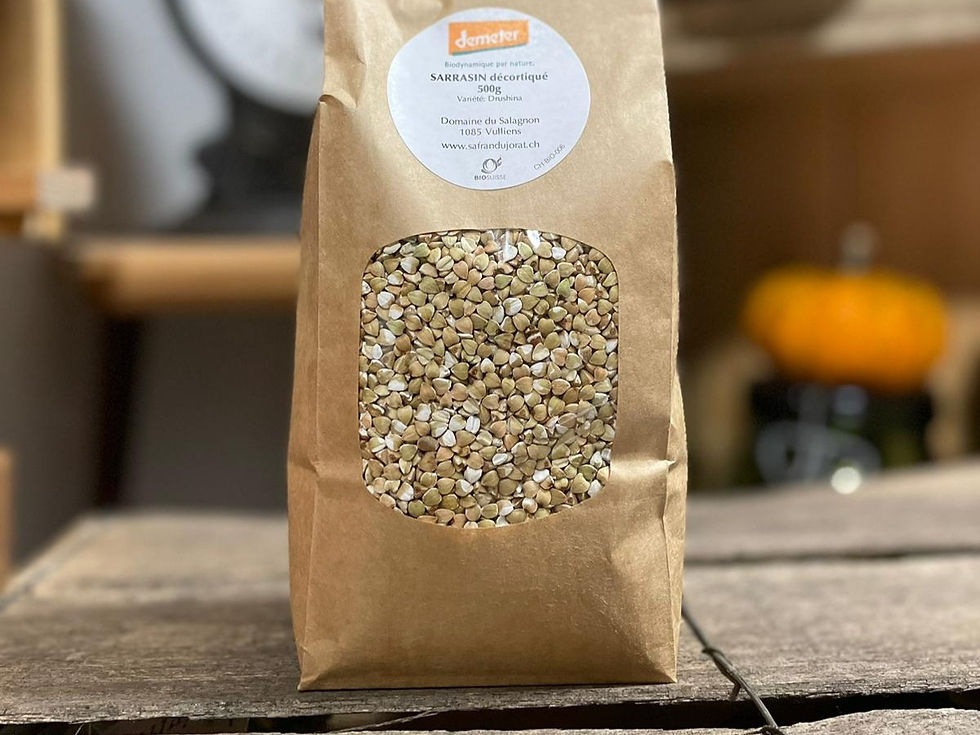 Sarrasin décortiqué Bio Vaudois, Vulliens-Domaine du Salagnon/Jean-Daniel Cavin/Demeter-Suisse/chez ékho Moudon