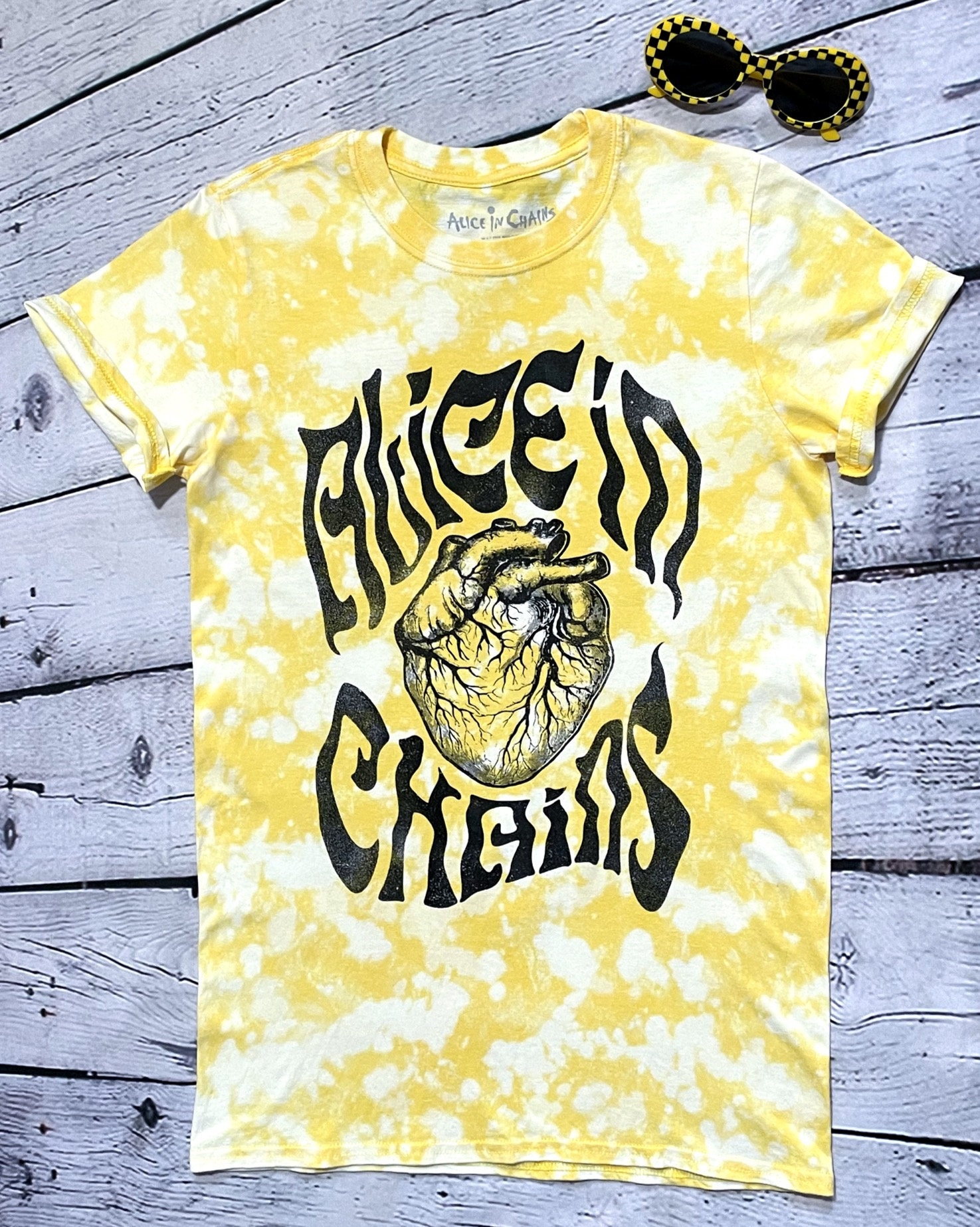 Alice in chains tie dye shirt Outlet