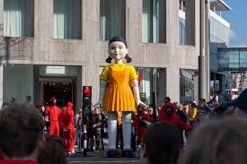 A doll standing