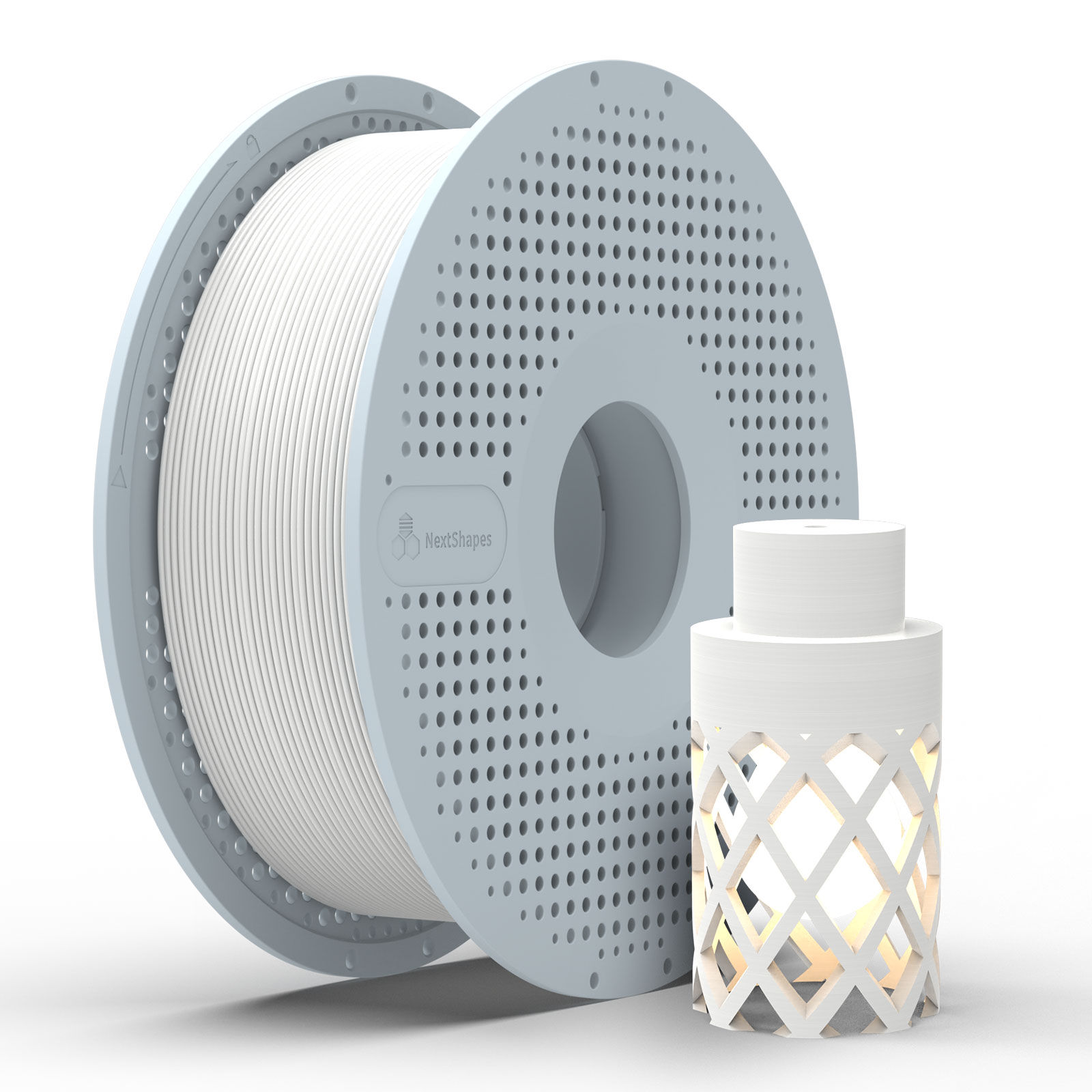ASA Weiß NextShapes Filament – Wetterfest, UV-beständig und präzise