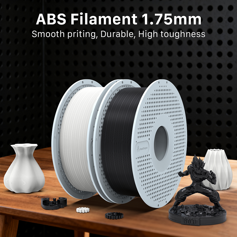 Miniaturbild: ABS Weiß NextShapes Filament – Robust, hitzebeständig und langlebig