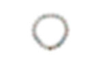 Aquamarine blue gemstones and Morganite pale peach pink crystal 8mm polished round beads gold filled finishing bead
