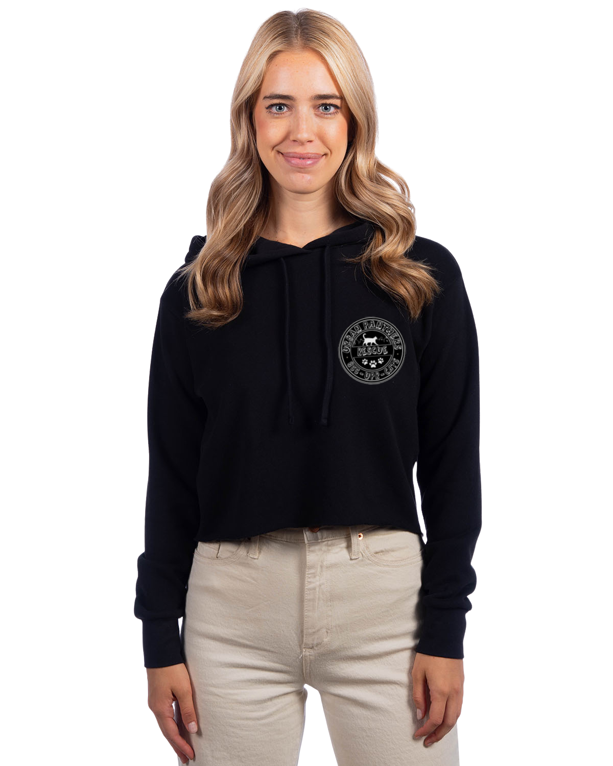 Women's Cropped Fleece Hoodie