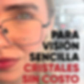 con la compra de tu montura obtienes tus cristales de visión sencilla con antirreflejo gratis por la compra de tu montura.