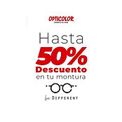 Hasta 50% en monturas Be Different.