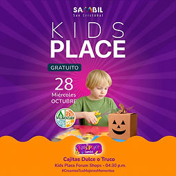 KIDS PLACE CAJITAS DULCE O TRUCO