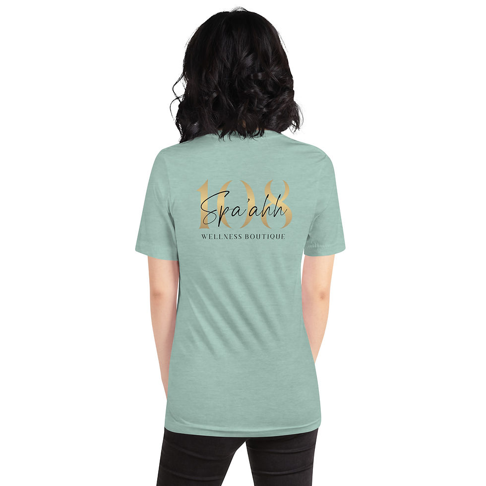 Thumbnail: Spa Ahh 108 Lotus Logo Shirt – Mindful Style, Inside & Out