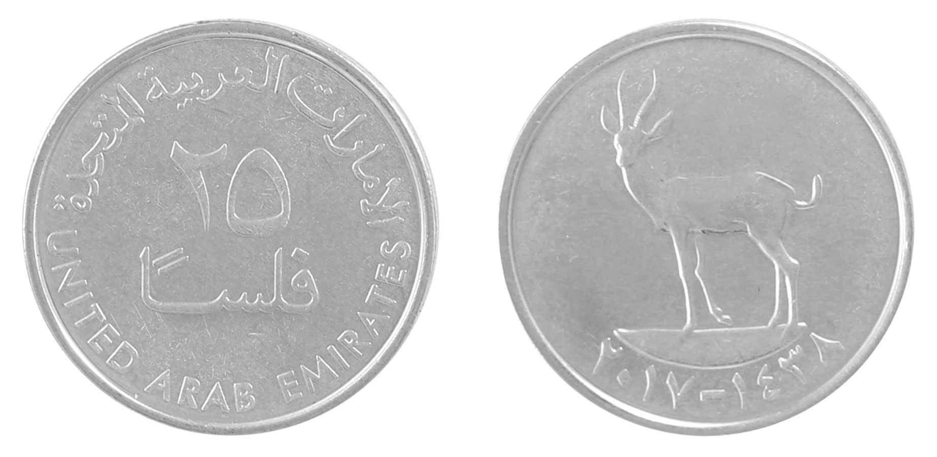 United Arab Emirates 25 Fils Coin (Very Good Condition)