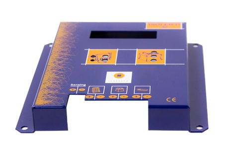 Regulador d'energia solar pintat amb pintura pols per l'empresa Mayder