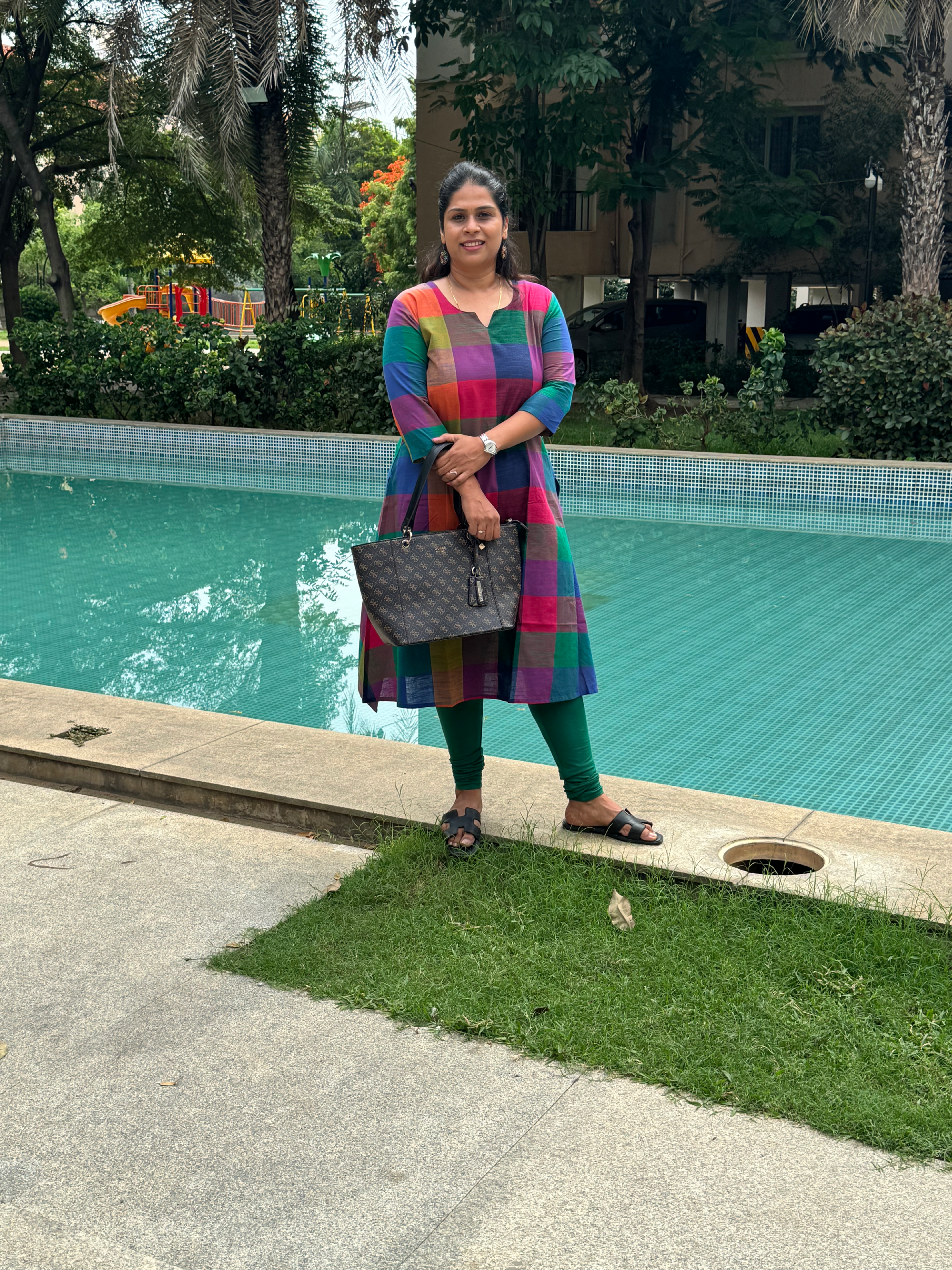 Madras Checks - A Line Kurti