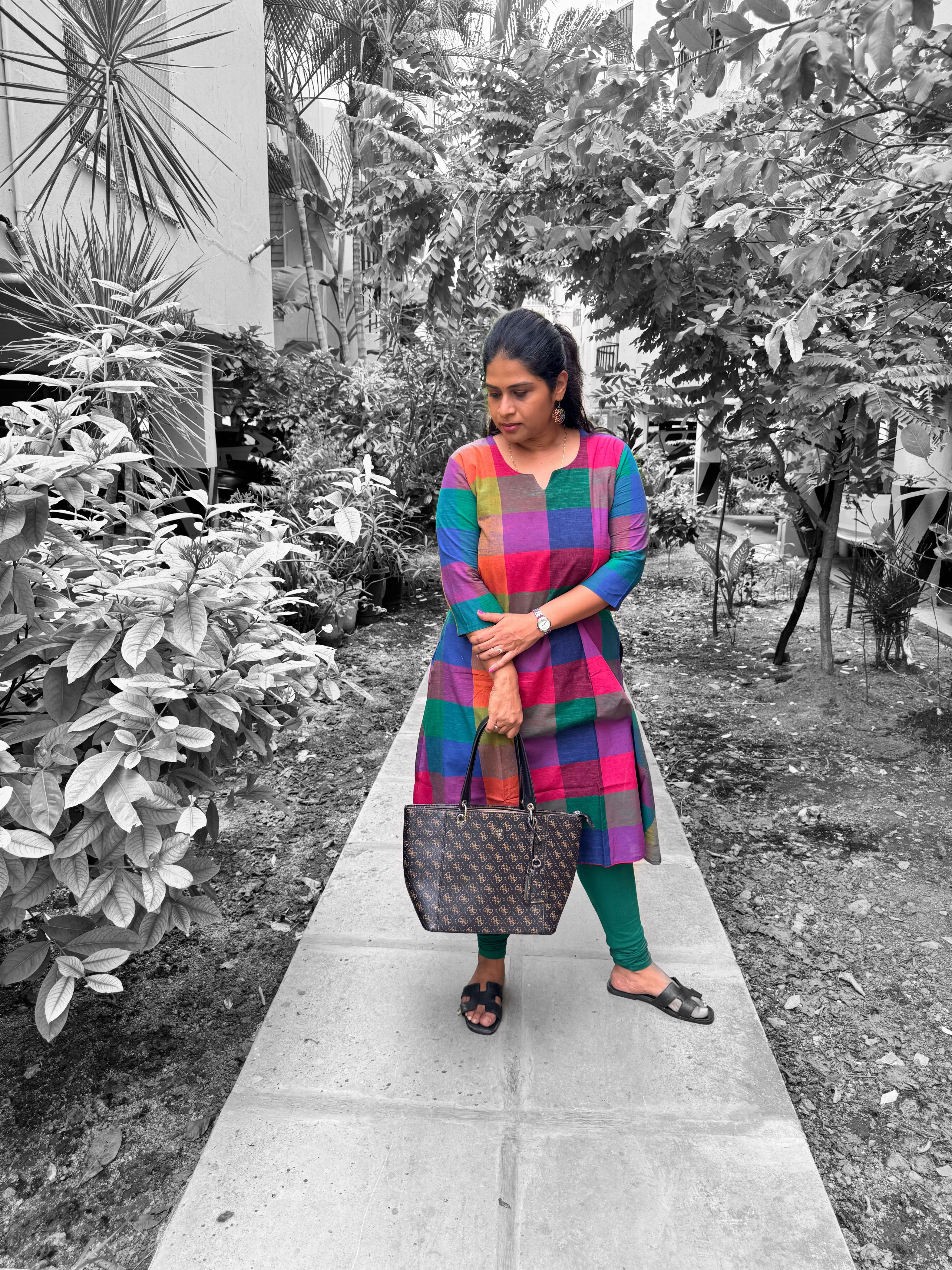 Madras Checks - A Line Kurti