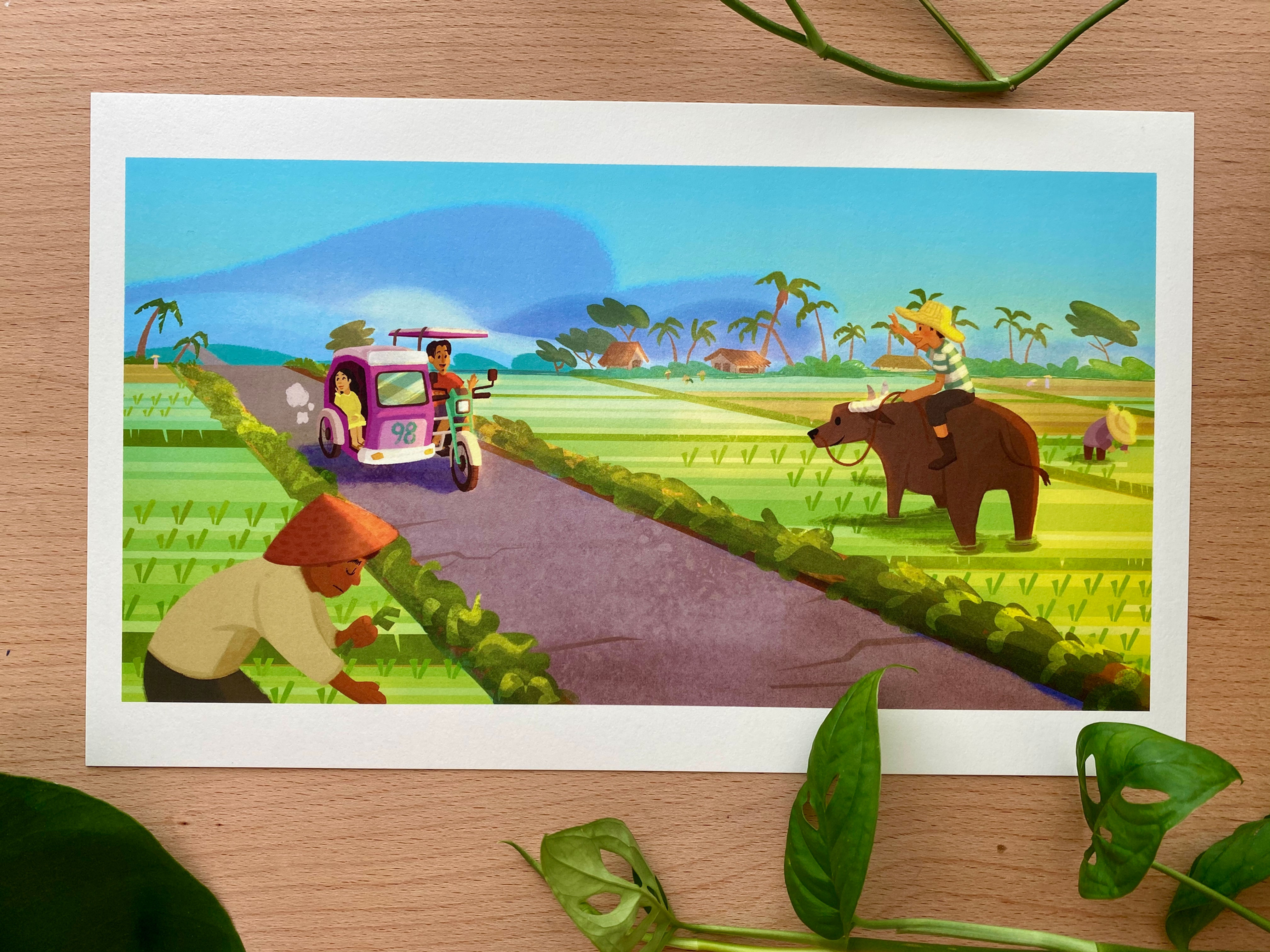 Tricycle Mornings Print