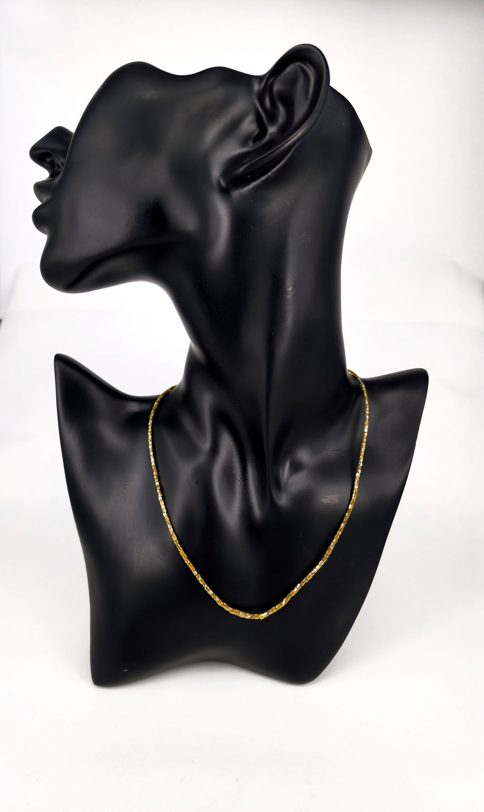 Diamantcollier - gelb oval rechteckig länglich - ca.14,15 Karat