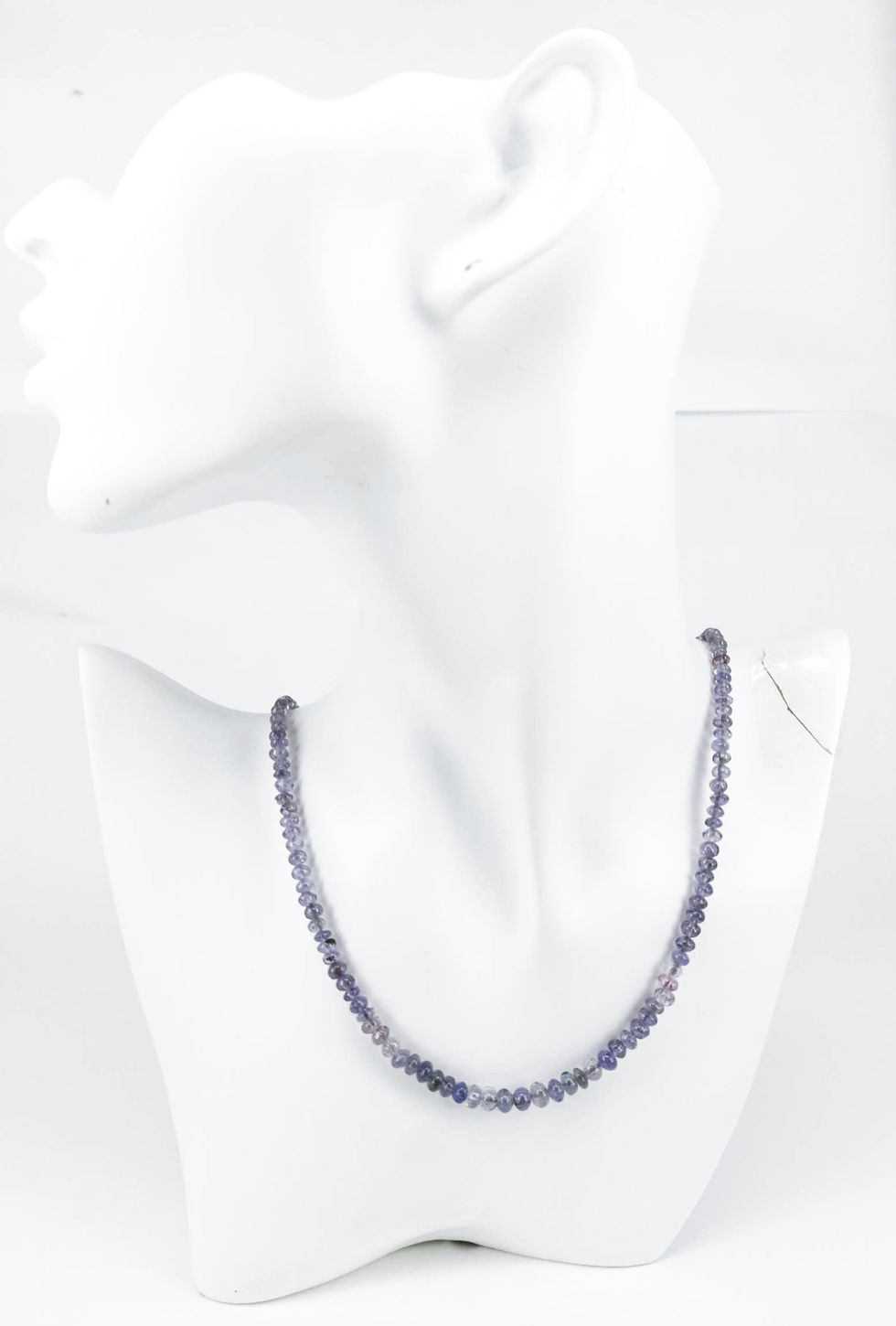 Miniaturbild: Edelsteinkette Saphir - rondellförmig blau schattiert