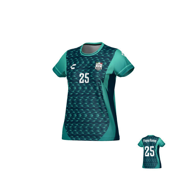 Charly FC Jersey — Women — Navy / Turquoise