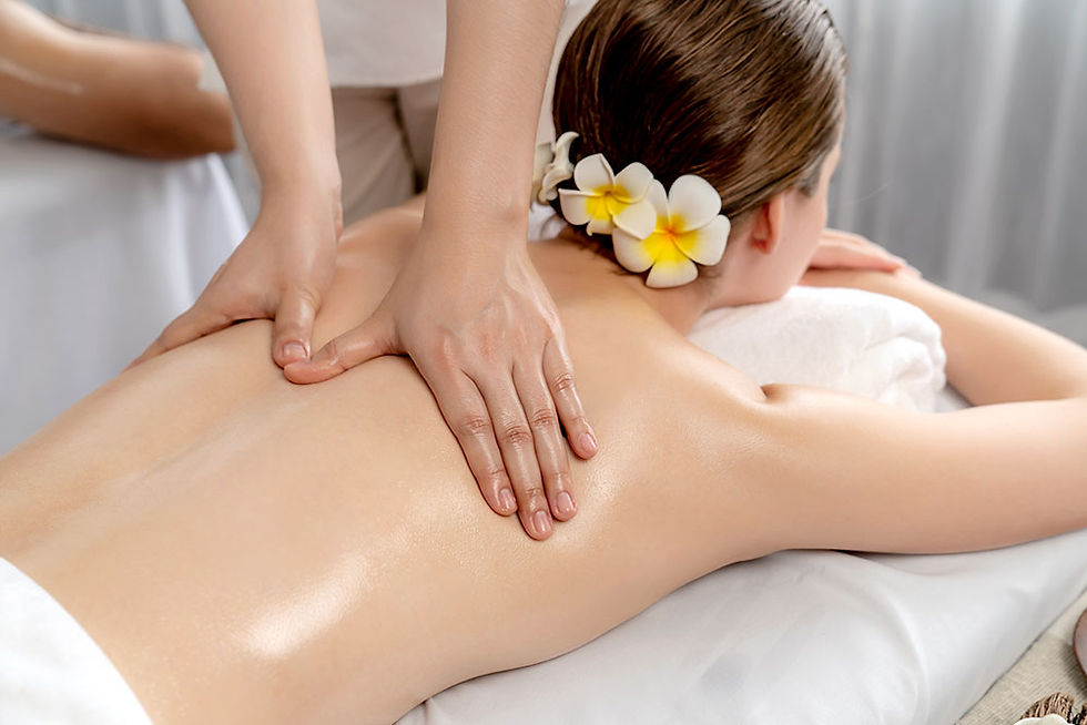Relaxing back massage at Thai Wellness Sanctuary
