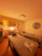 Tranquil massage room, ready for clients