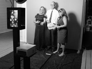 Wedding photo booth setup from Mobile Gaming Events.