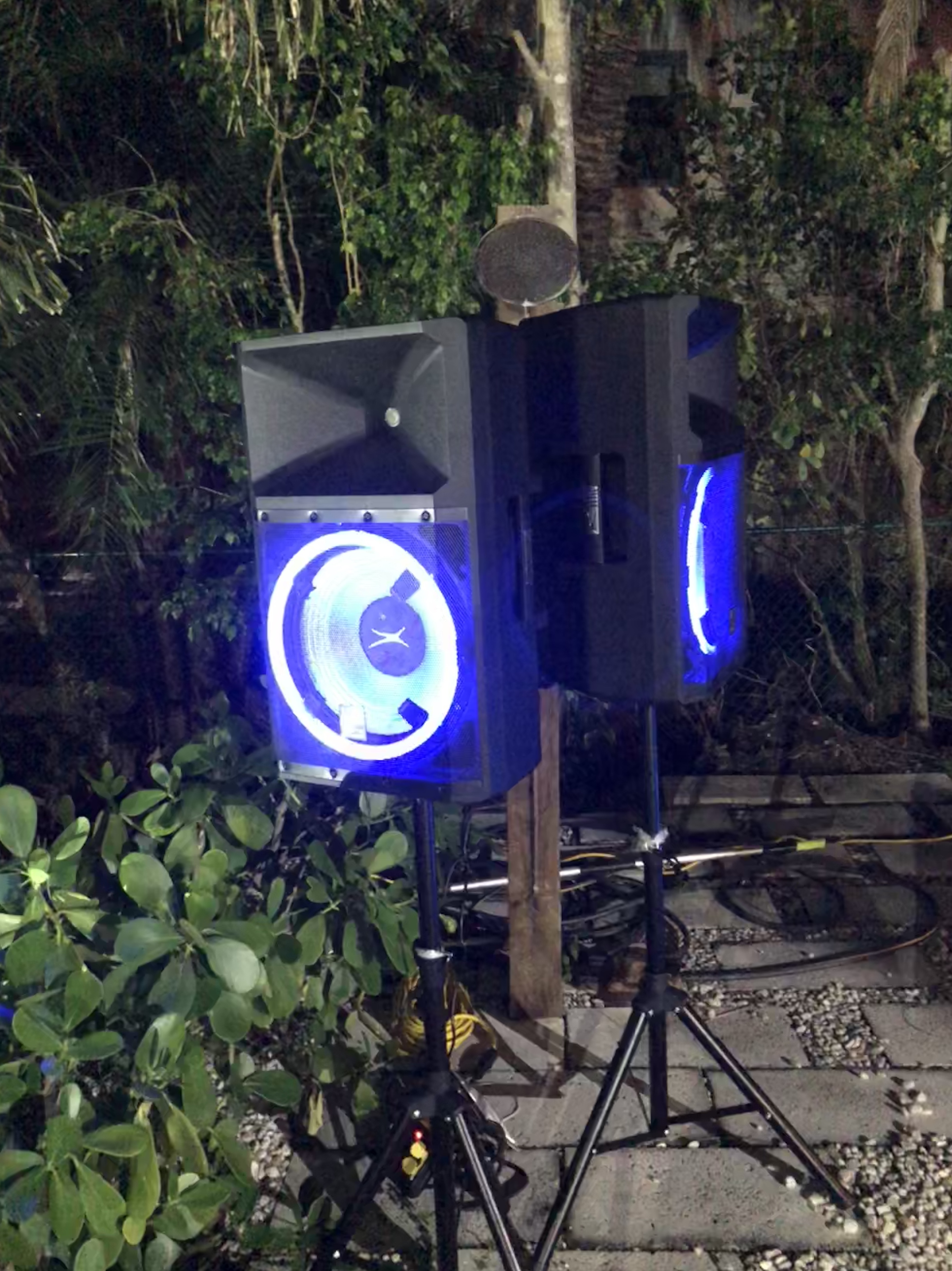15_ LED Audio Speakers - Auido Rentals - Fort Lauderdale 786-423-8759