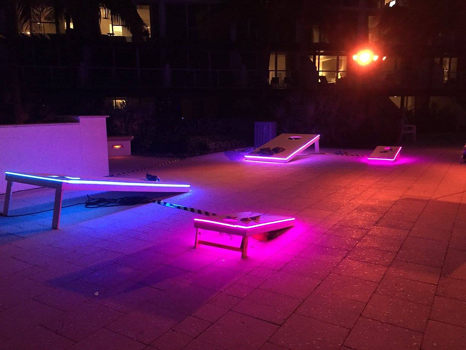 LED Cornhole