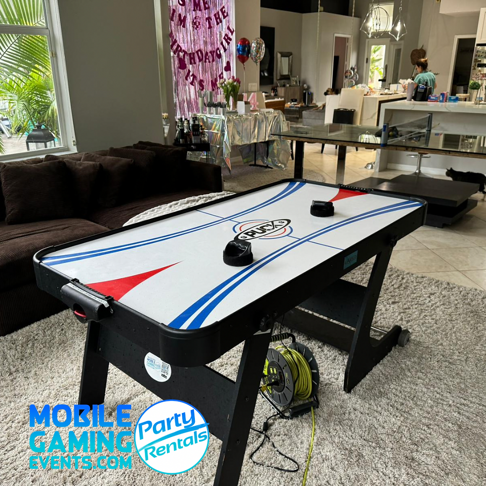 2 Player Air Hockey Table - Rental - Near Me - Party - Fun - Hockey - 954-408-1881 - Davie - Boca - Fort Lauderdale