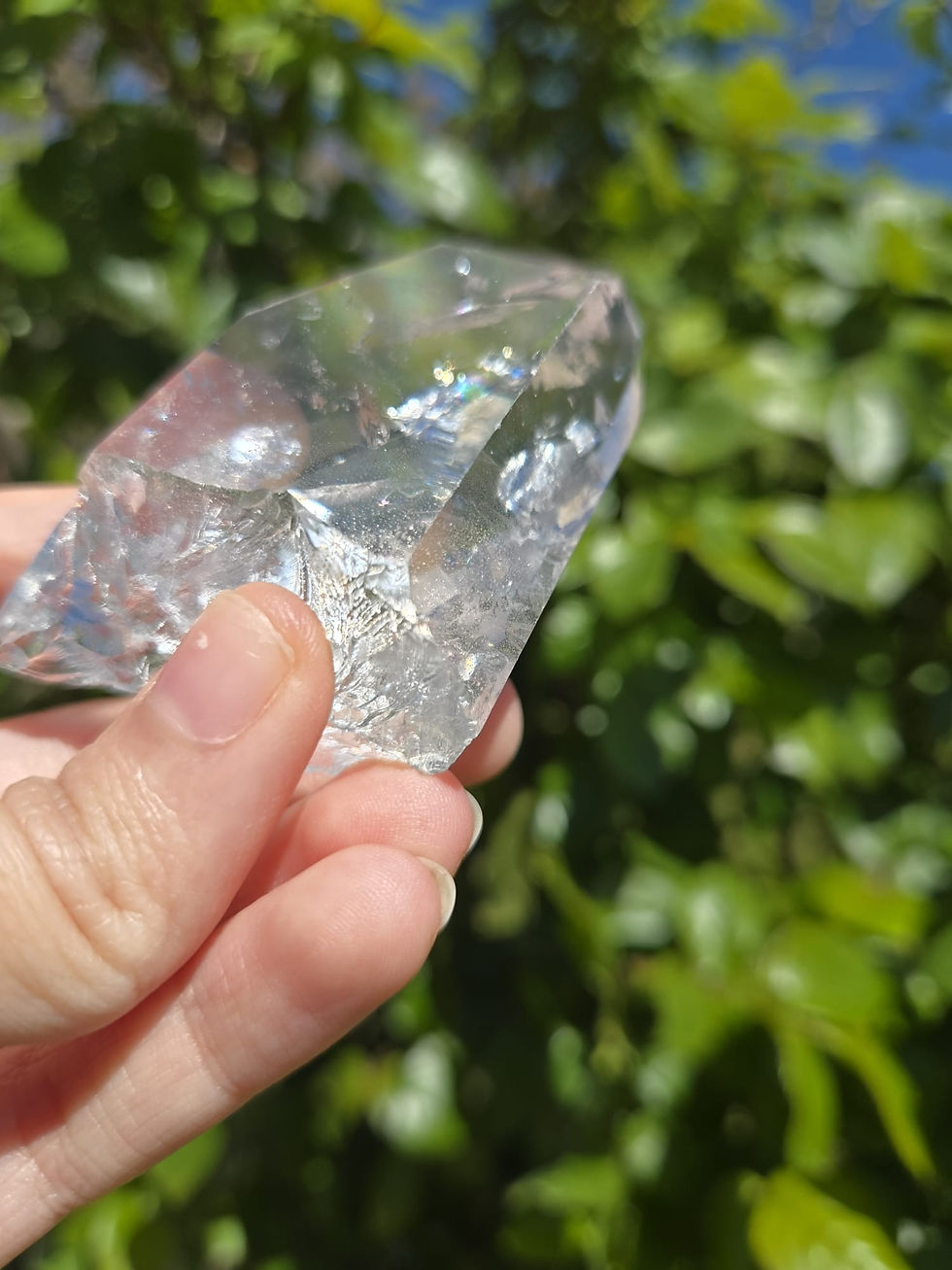Miniatura: Punta de Cuarzo Cristal