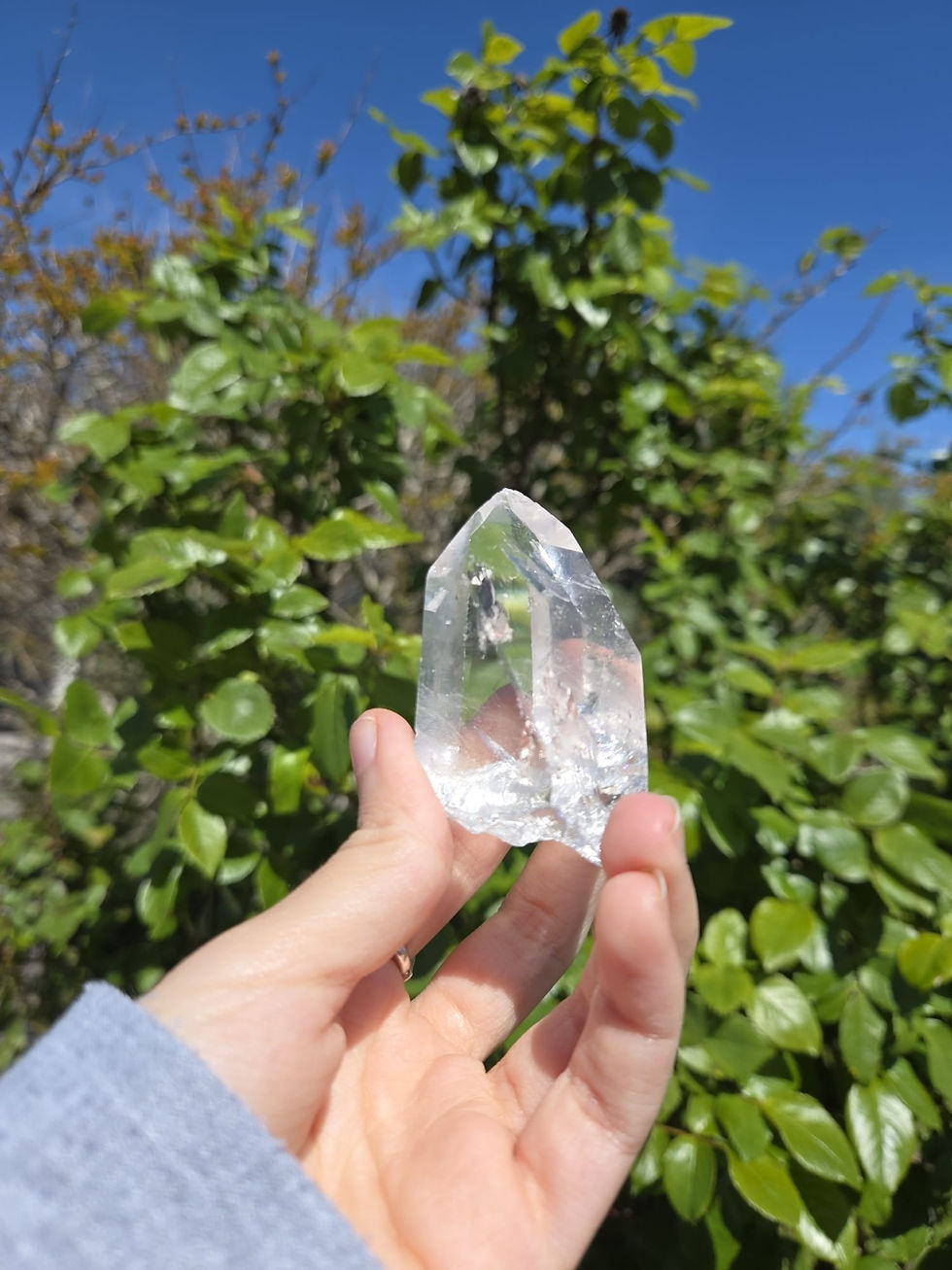 Miniatura: Punta de Cuarzo Cristal