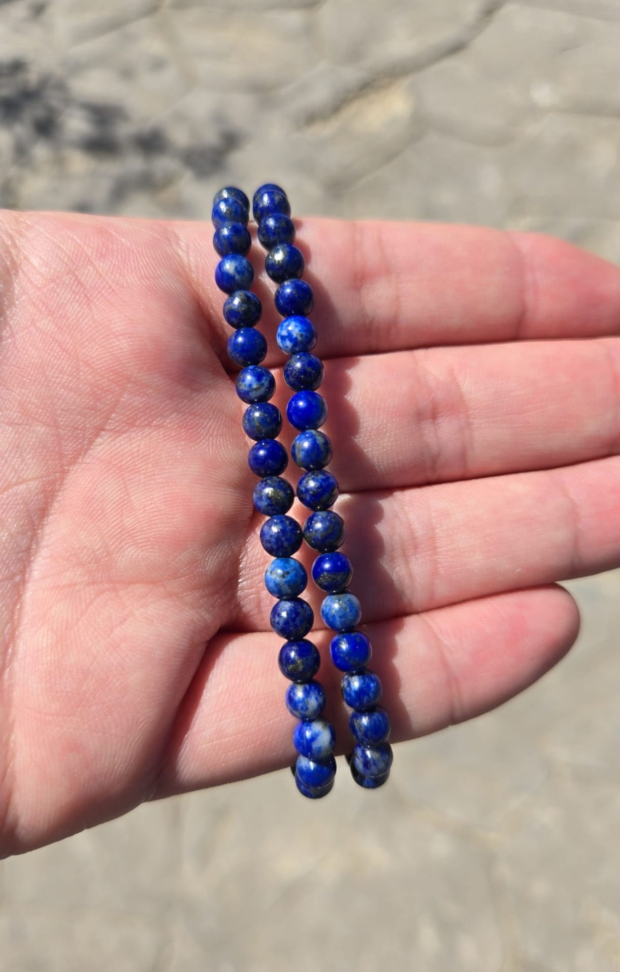 Pulseras Finas De Lapislázuli
