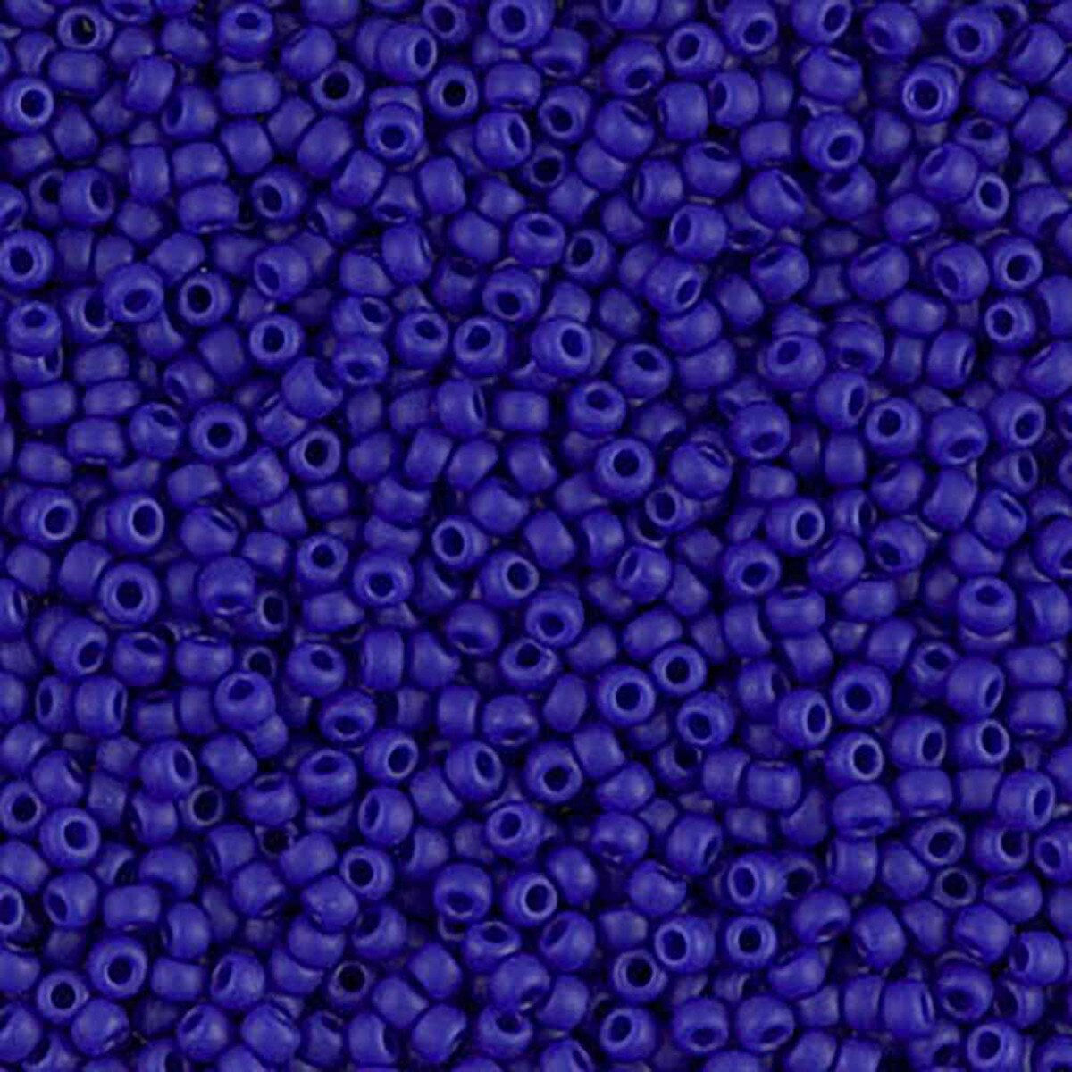 Size 11 Matte Opaque Cobalt Seed Bead 11-9414F