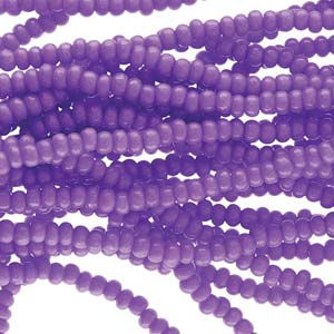 Size 8 Opaque Dyed Violet Seed Bead SB8-16128
