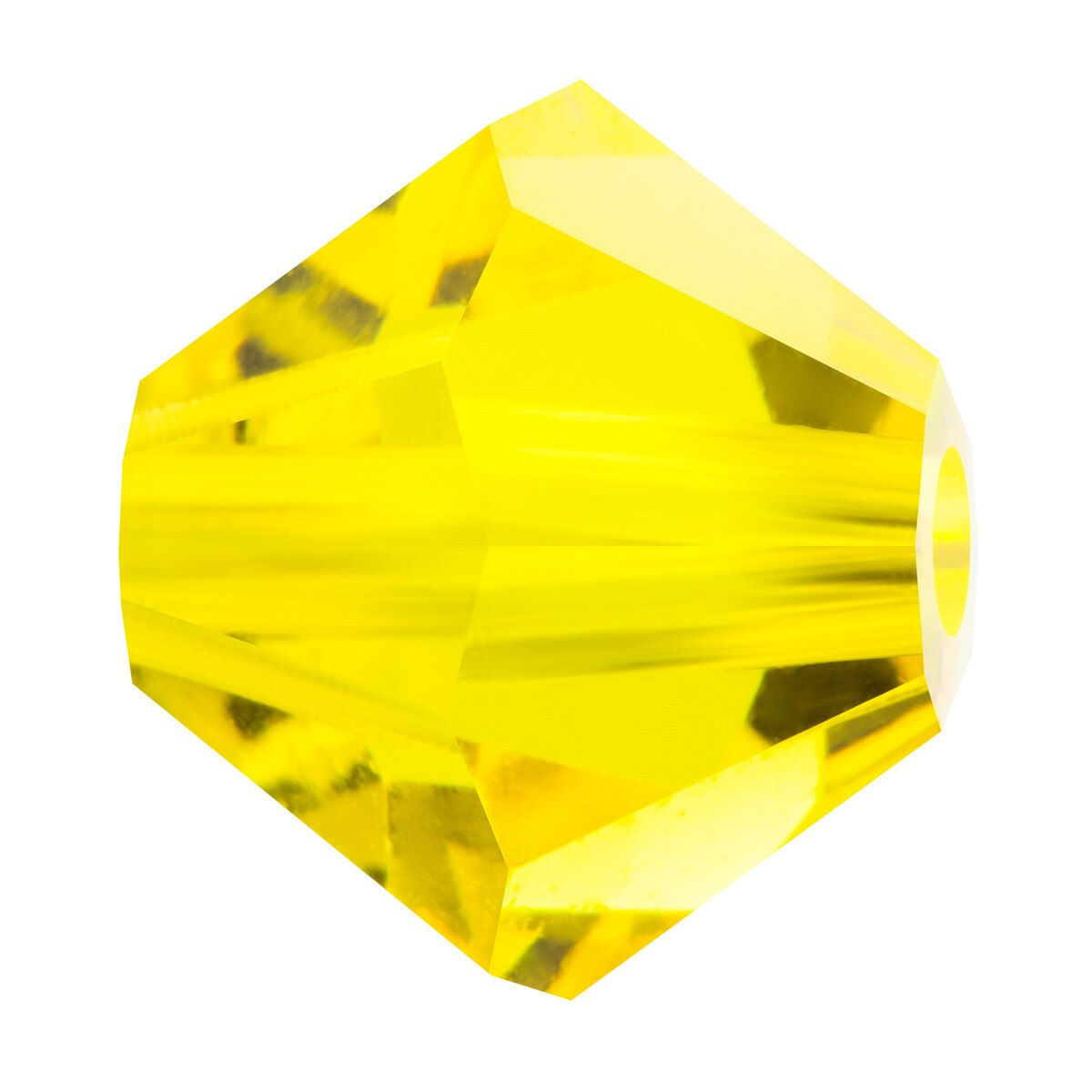 6mm Citrine Preciosa Bicone Crystal Strand Of 21 Beads