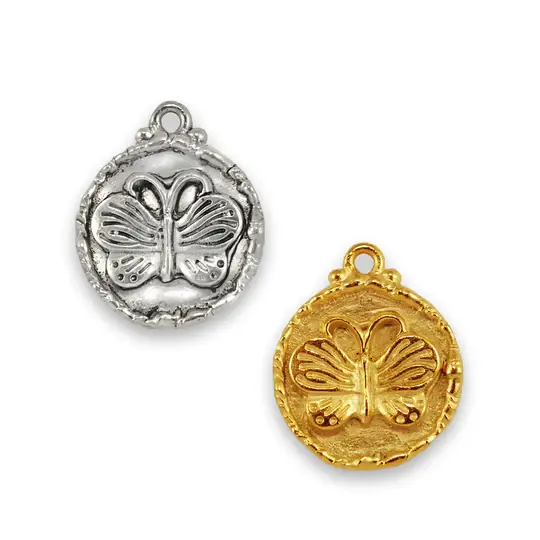 Molten Edged 21mm Butterfly Charm 2587