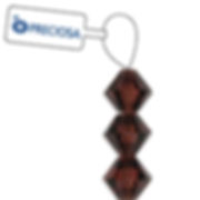 6mm Light Burgundy Preciosa Bicone Crystal Strand Of 21 Beads