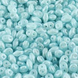 Superduo 2.5x5MM Opal Aqua White Luster DU0561000-14400