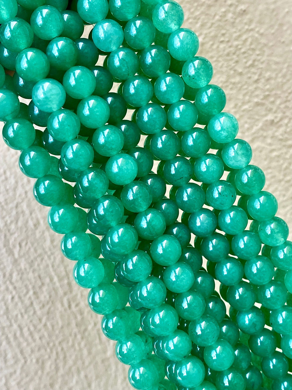 Thumbnail: Aventurine Gemstone 8mm Round Bead Strand