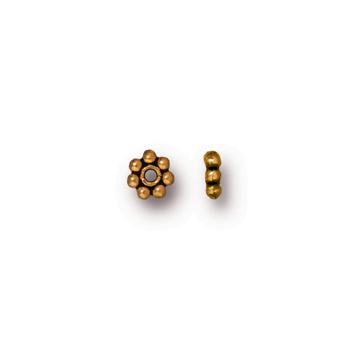 Thumbnail: 4mm Daisy Spacer Bead 93-0408