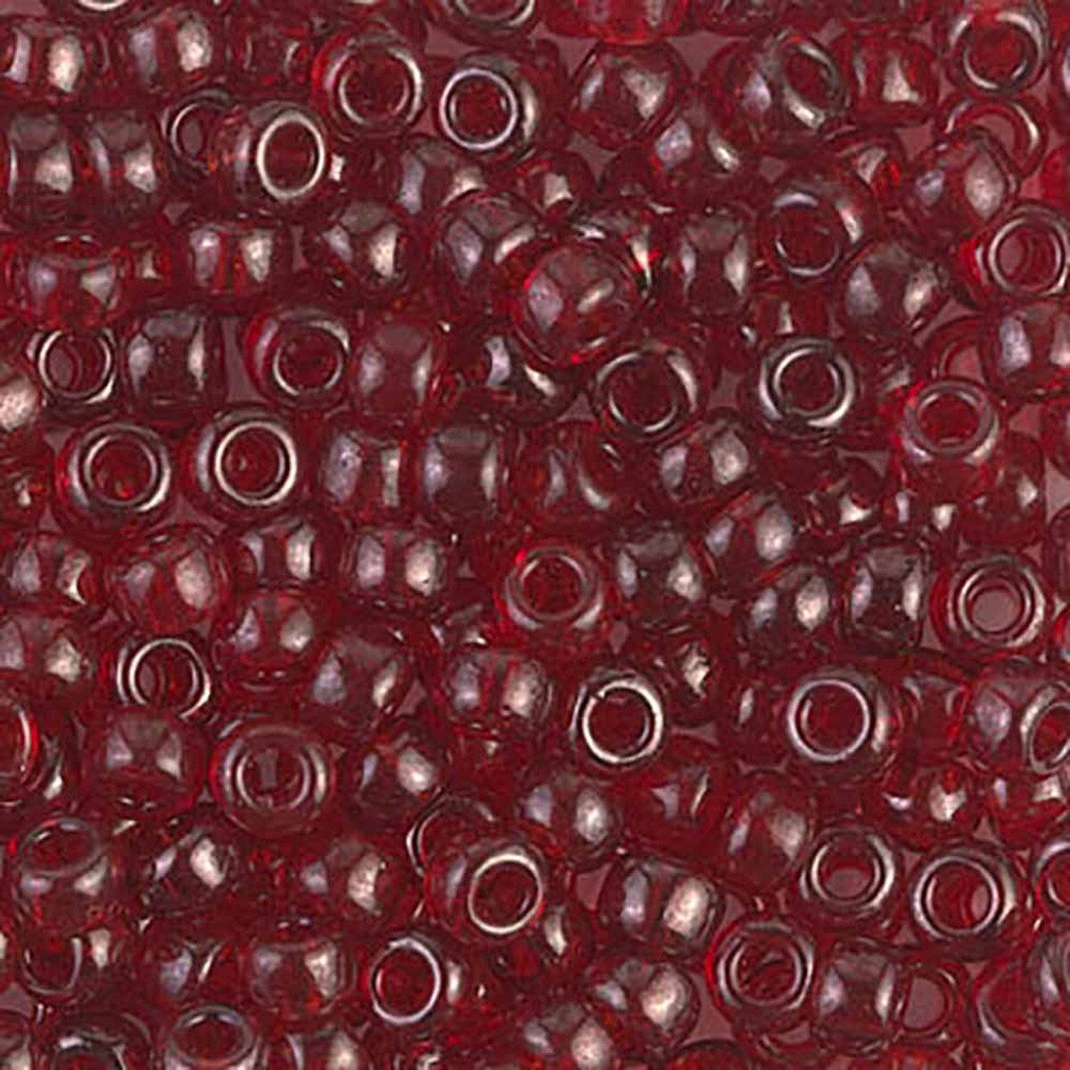 Size 6 Garnet Gold Luster Seed Bead 6-9304