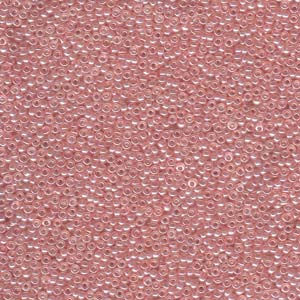 Size 15 Shell Pink Luster Seed Bead 15-9366