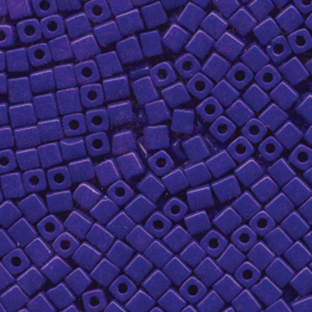 4mm Opaque Cobalt Square Seed Bead SB4-414